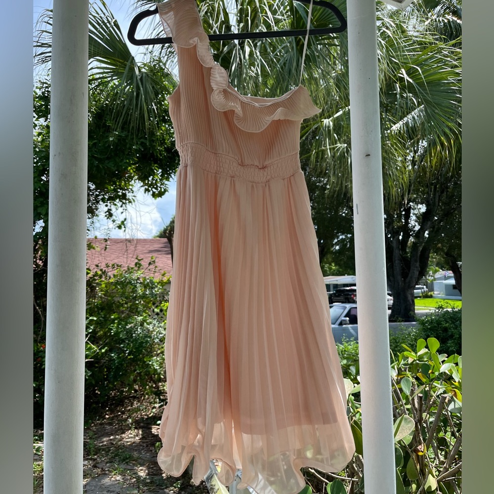 One shoulder ruffle American Rag dress